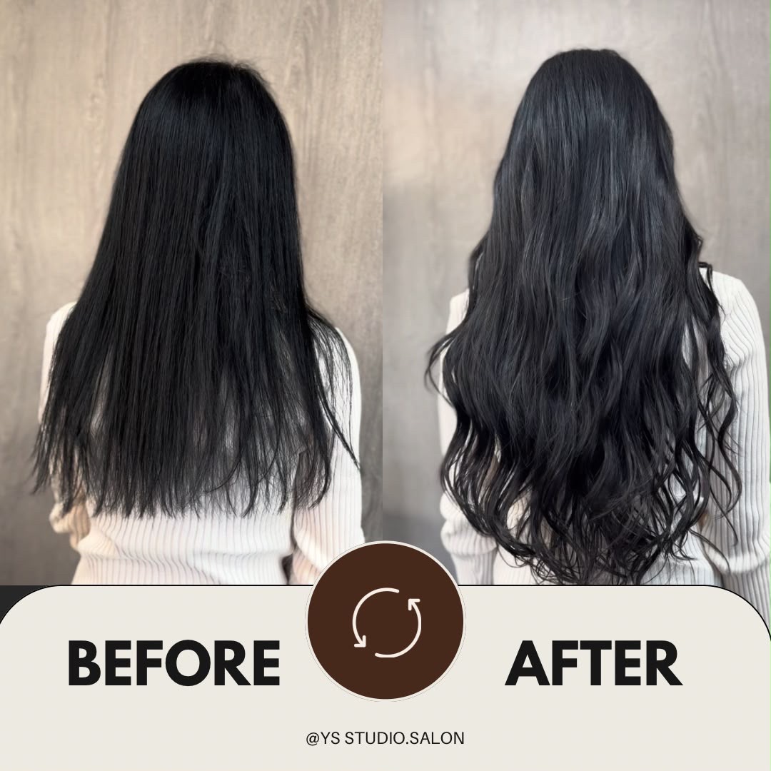 Balayage 漸層挑染 · 原色 → 自然棕色漸層